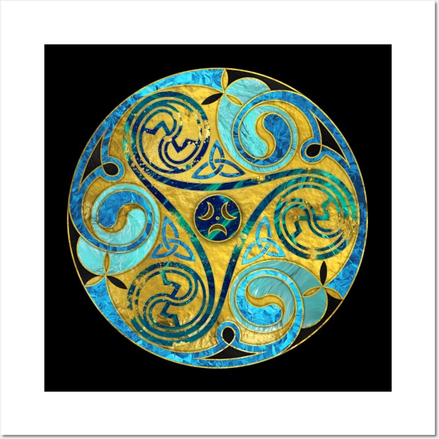 Decorative Triquetra Celtic Ornament Wall Art by Nartissima